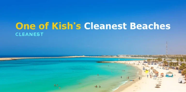 ساحل مرجان، از تمیزترین سواحل کیش