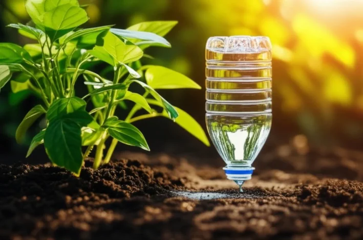 روش آبیاری بطری وارونه