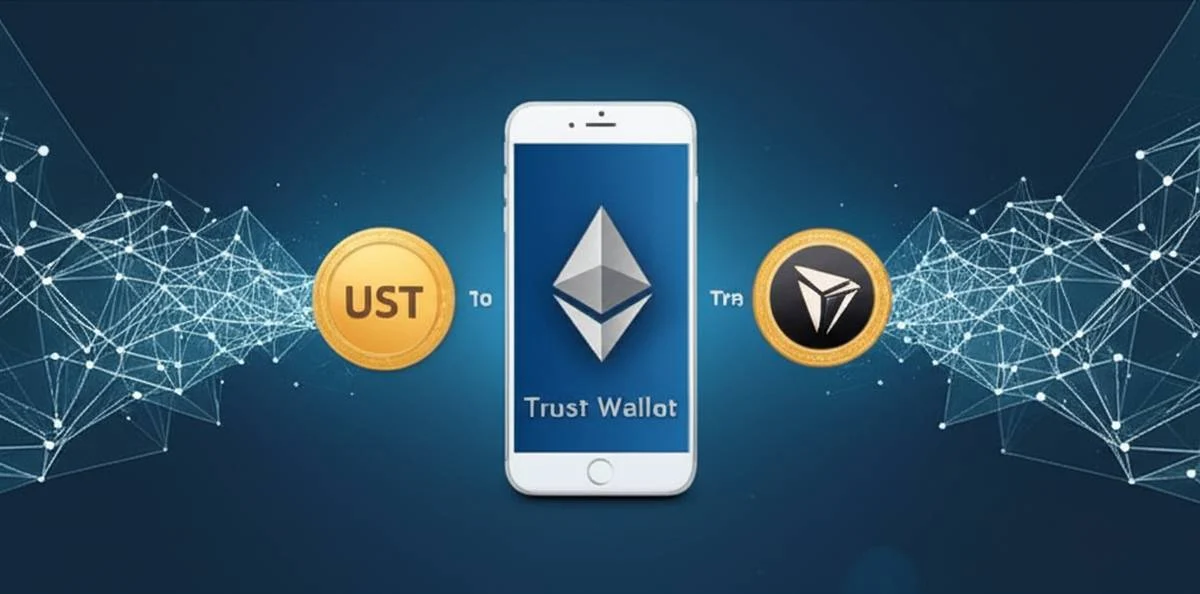 آموزش تبدیل تتر ERC20 به TRC20 در تراست ولت | گام به گام